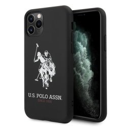 Husa US Polo USHCN65SLHRBK iPhone 11 Pro Max Negru/black Silicone Collection