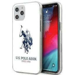 Husa US Polo USHCP12LTPUHRWH iPhone 12 Pro Max 6,7" biały/white Shiny Big Logo