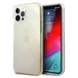 Husa Guess GUHCP12L3D4GIRBL iPhone 12 Pro Max 6.7" Opal/Iridescent Hardcase 4G 3D Pattern Collection