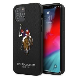 Husa US Polo USHCP12LPUGFLBK iPhone 12 Pro Max 6,7" Negru/black Polo Embroidery Collection