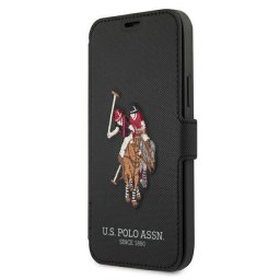 Husa US Polo USFLBKP12LPUGFLBK iPhone 12 Pro Max 6,7" Negru/black book Polo Embroidery Collection