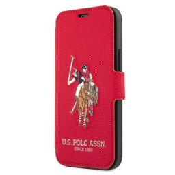 Husa US Polo USFLBKP12LPUGFLRE iPhone 12 Pro Max 6,7" czerwony/red book Polo Embroidery Collection