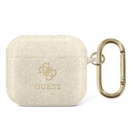 Husă Guess Glitter Collection pentru AirPods 3 – Auriu