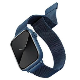 Husa UNIQ pasek Dante Apple Watch Series 4/5/6/7/8/SE/SE2 38/40/41mm Stainless Steel niebieski/cobalt blue