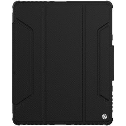 Husa Nillkin Bumper Leather Case Pro Armored Smart Cover with Camera Case and Stand for iPad Pro 12.9 '' 2021/2020 Black