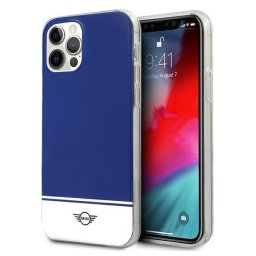 Husa Husa Mini Stripe Collection pentru iPhone 12 Pro Max, hardcase premium, culoare navy