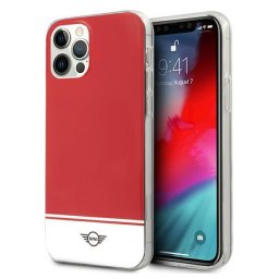 Husa Husa Mini Stripe Collection pentru iPhone 12 Pro Max, hardcase premium, culoare rosu