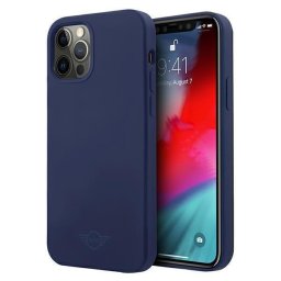 Husa Husa Mini Silicone Tone On Tone pentru iPhone 12 Pro Max, hardcase premium, culoare navy