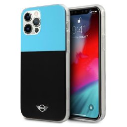 Husa Husa Mini Color Block pentru iPhone 12 / 12 Pro, hardcase premium, culoare albastru