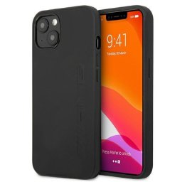 Husa AMG Leather Hot Stamped pentru iPhone 13 mini, hardcase premium, culoare negru