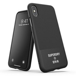 Husa SuperDry Moulded Canvas iPhone X/Xs Case Negru/black 41544