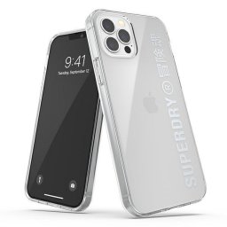 Husa SuperDry Snap iPhone 12/12 Pro Clear Cas e srebrny/silver 42591