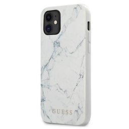 Husa Guess GUHCP12SPCUMAWH iPhone 12 mini 5,4" biały/white hardcase Marble