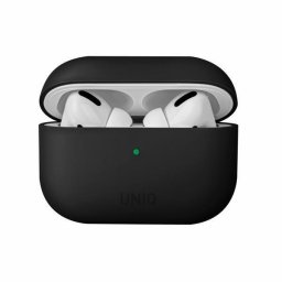 Husă UNIQ Lino Silicone pentru AirPods Pro 1/2 – Negru