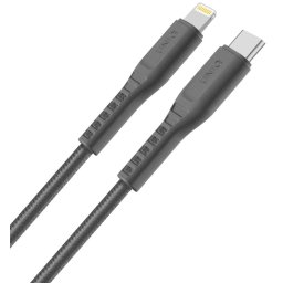 Cablu Date si Incarcare USB Type-C la Lightning UNIQ Flex, 3A, 1.2 m, Gri