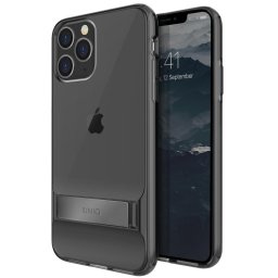 Husa Husa TPU UNIQ Cabrio pentru Apple iPhone 11 Pro, Cu suport reglabil, Gri