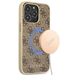 Husa Guess GUHMP13LG4GB iPhone 13 Pro / 13 6.1" brown/brown hard case 4G Collection Magsafe