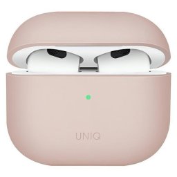 Husă UNIQ Lino Silicone pentru AirPods 3 – Roz
