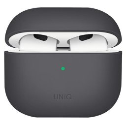 Husă UNIQ Lino Silicone pentru AirPods 3 – Gri
