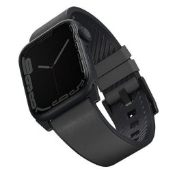 Curea UNIQ pasek Straden Series 4/5/6/7/8/SE/SE2/Ultra 42/44/45mm. Leather Hybrid pentru Apple Watch 4 – Gri