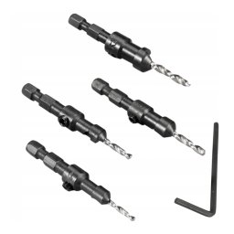 Set 4 burghie pentru lemn 2.4-2.8-3.2-3.6mm