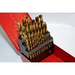 P-61818 Set 19 burghie metal, HSS-CO, 1-10 mm, tija cilindrica