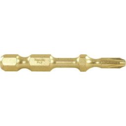 Set 2 capete pentru surubelnita cu impact Pozidriv PZ2/50mm, IMPACT GOLD