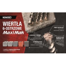 Set mandrina SDS Max 35x400x540mm 6buc