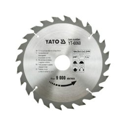 Disc vidia pentru lemn 184 mm, YT-6060, 24 dinti