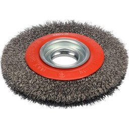 Perie disc, 150mm, Rosu/Argintiu