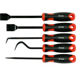 Scule auto Set 5 carlige si raclete pentru extras garnituri YT-08422, Crom Vanadiu