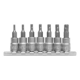 Set Bit Torx Special cu Prindere Hexagon 1/4", 7 piese YT-0461