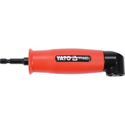 Adaptor bormasina cu cap inclinat YT-04631, unghi 90, max 400 rpm, Hex, lungime 155 mm