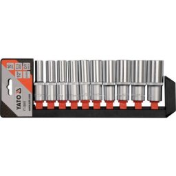 Set chei tubulare, YT-38861, 10 piese, 1/2", Cr-V