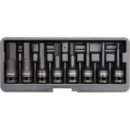 Set 8 chei de impact cu antrenare 1/2", 78 mm