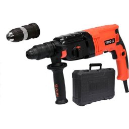 Rotopercutor SDS-Plus, 850 W, 3.3 J, mandrina interschimbabila, valiza plastic, accesorii YT-82122