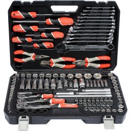 Set de scule 1/4 ", 3/8", 1/2" 129 buc YT-38881
