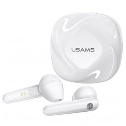 Căști Wireless In-Ear Usams Bluetooth - SD Series, Autonomie 4 ore (căști) / carcasă 300mAh – Alb