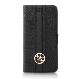 Husa Guess GUBKLHEBK Universal L 4.6 - 5.2" Negru/ book 4G Heritage