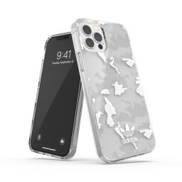 Husa Adidas OR SnapCase Camo iPhone 12/12 Pro transparent/white 43705