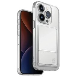 Husa Uniq Air Fender ID iPhone 15 Pro 6.1" case nude transparent Cardslot