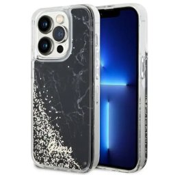 Husa Guess GUHCP14LLCSGSGK iPhone 14 Pro 6.1" black/black hardcase Liquid Glitter Marble