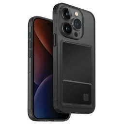 Husa Uniq Air Fender ID case iPhone 15 Pro Max 6.7" gray/smoked gray tinted Cardslot