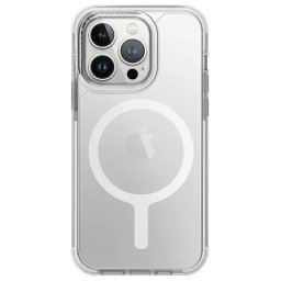 Husa Uniq Combat iPhone 15 Pro Max 6.7" case Magclick Charging white/blanc white