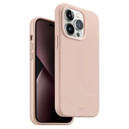 Husa Uniq case Lino Hue iPhone 14 Pro Max 6.7" Magclick Charging pink/blush pink