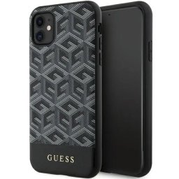 Husa Guess GUHMN61HGCFSEK iPhone 11 / Xr 6.1" black/black hardcase GCube Stripes MagSafe