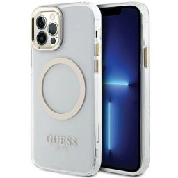 Husa Guess Metal Outline MagSafe
