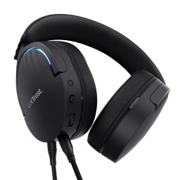 Casti GXT 490P Fayzo cu fir Negru