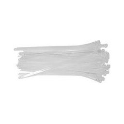Legături de cablu plastic 7,6*250 /50 buc Albe