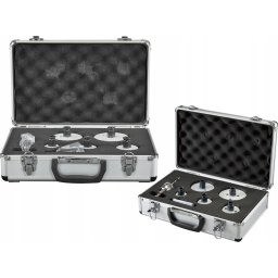 Set carotă E-15805, 7 piese, 35, 41, 51, 73, 83 mm, lemn/metal, Ezychange, în cutie